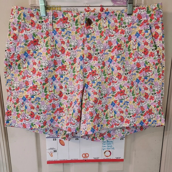 Gap - Gap for Good Multicolor Floral 5" Cotton Blend Shorts in Size 14 - Picture 1 of 16